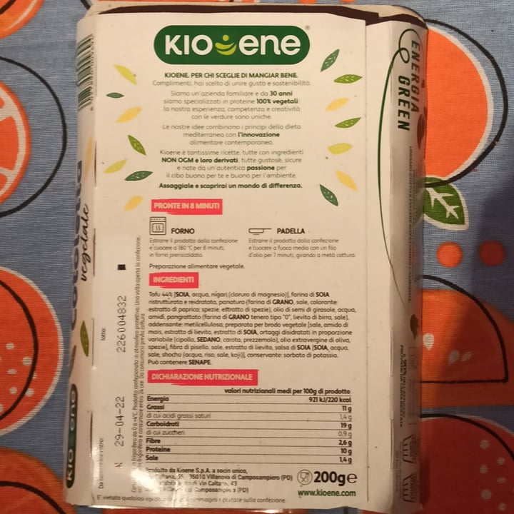 photo of Kioene Cotoletta vegetale shared by @alessiaaa on  27 Apr 2022 - review
