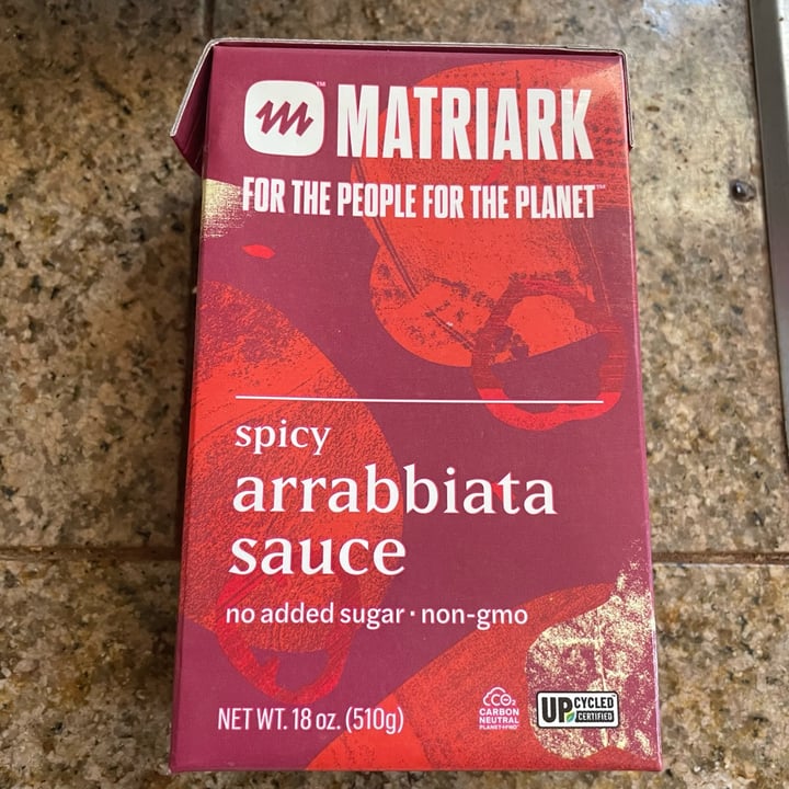 photo of matriark foods Spicy Arrabbiata Sauce shared by @vivalaviolet on  08 Oct 2022 - review