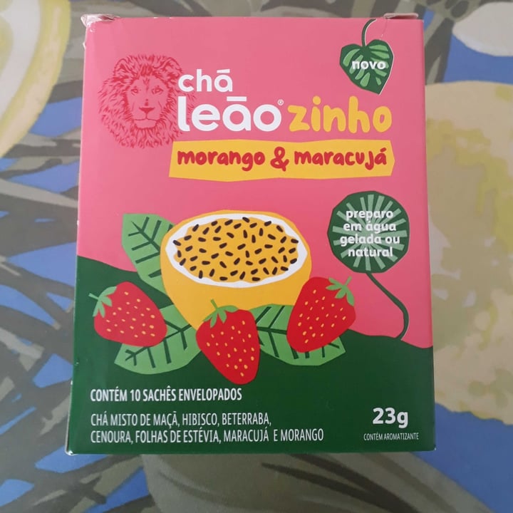 review photo of Chá Leão Chá Leãozinho gelado de morango e maracujá shared by @marisantos on 01 Dec 2022 - review