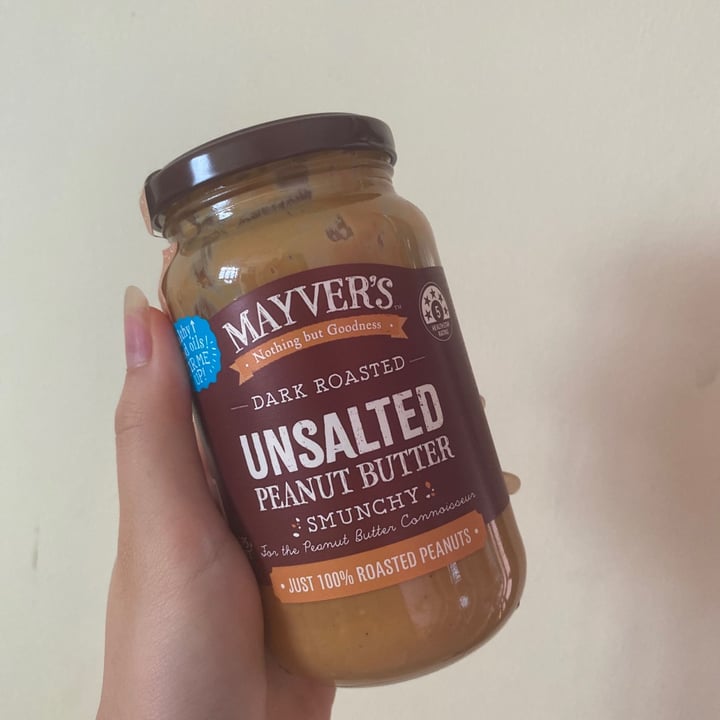 photo of Mayver's Dark Roasted Unsalted Peanut Butter (Smunchy) shared by @hannahjtan on  15 Oct 2020 - review