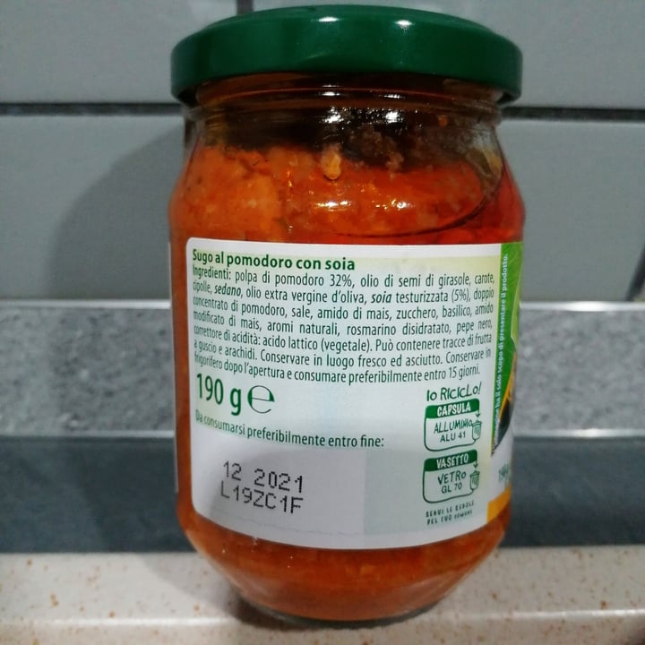 photo of Just Veg! (ALDI Italy) Ragù Con Soia shared by @thekindseed on  18 Apr 2021 - review