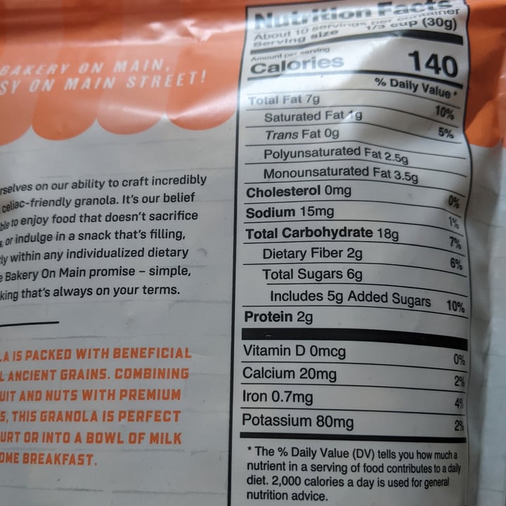 photo of Bakery On Main Gluten Free Granola Extreme Nut & Fruit shared by @jayvgn on  06 Dec 2021 - review