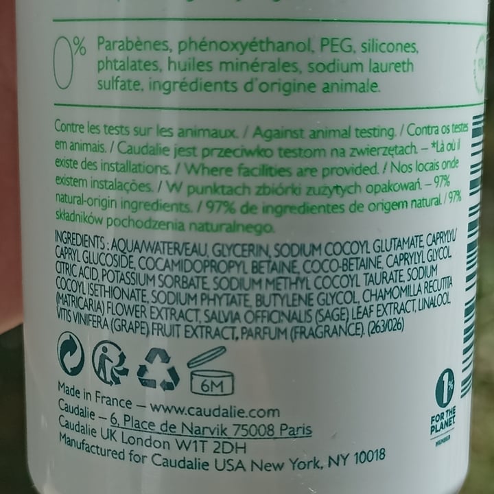 photo of Caudalíe Mousse Detergente viso shared by @anna22 on  24 Mar 2022 - review