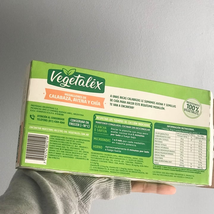 review photo of Vegetalex Medallones de Calabaza, Avena y Chía shared by @guadast on 07 May 2021 - review