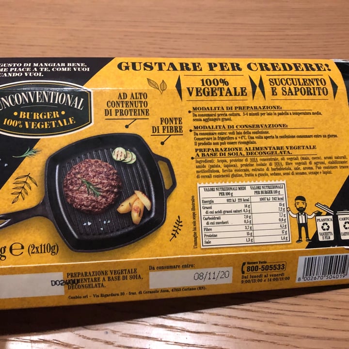 review photo of Unconventional Burger Vegetale Classico - Classic Burger shared by @evntrz on 24 Oct 2020 - review