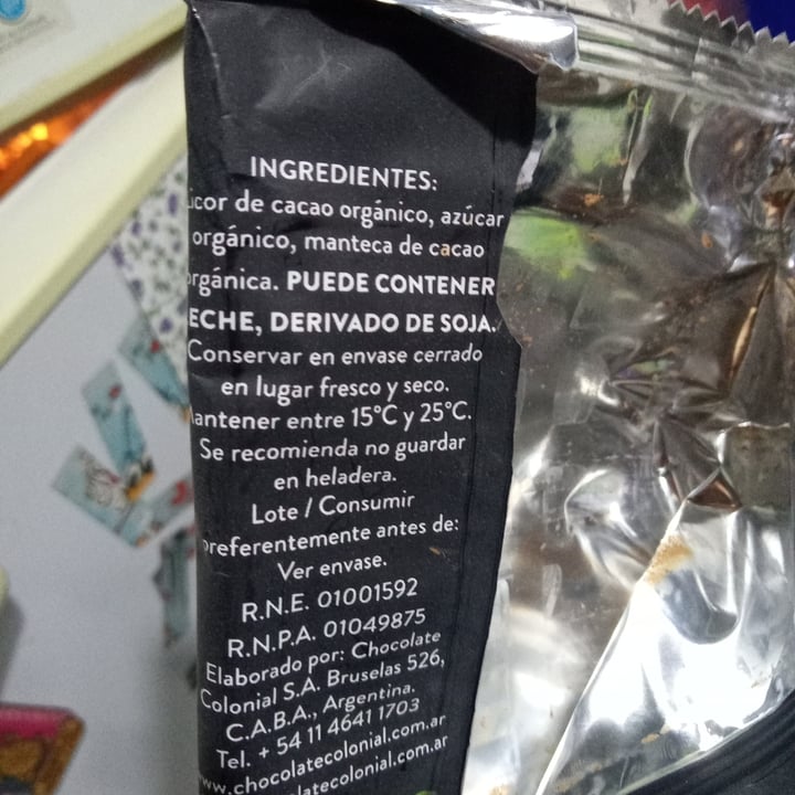 photo of Chocolate Colonial Chocolate 80% Cacao shared by @siempreveg77 on  01 Feb 2022 - review