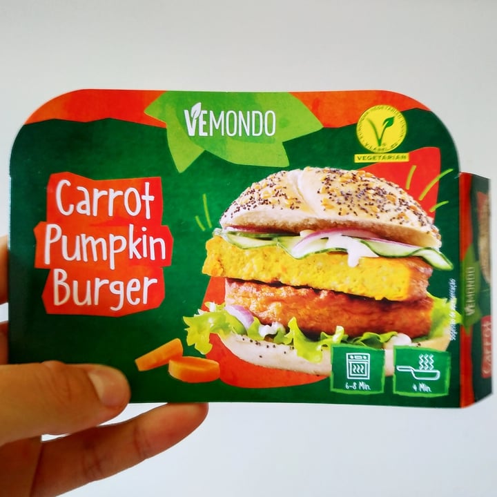 photo of Vemondo Carrot pumkin burger shared by @martarosario17 on  09 Jul 2022 - review