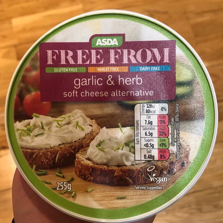 photo of ASDA Garlic and herb soft cheese alternative shared by @scooper on  23 Jan 2021 - review