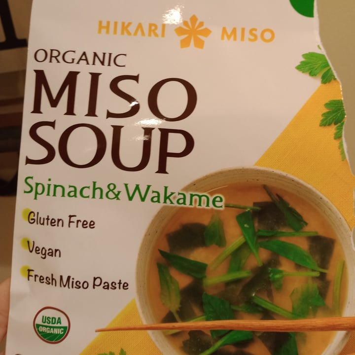 photo of Hikari Miso Organic miso soup - Spinach & Wakame shared by @earthling6 on  06 Aug 2021 - review