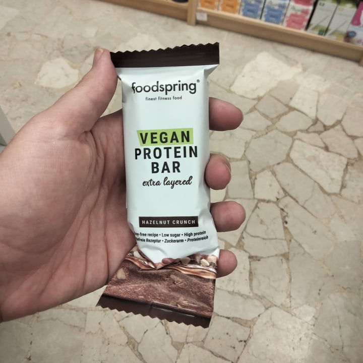 photo of Foodspring Vegan Protein Bar Extra Layered shared by @theviolet on  09 Oct 2021 - review