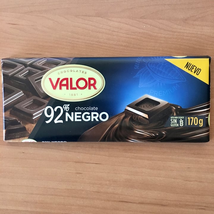 photo of Valor Chocolate 92% shared by @comocomervegetales on  12 Nov 2021 - review
