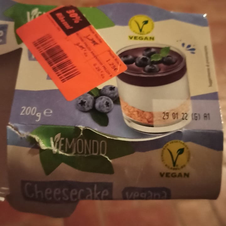review photo of Vemondo Cheesecake vegana al mirtillo shared by @iryx on 09 Jan 2022 - review