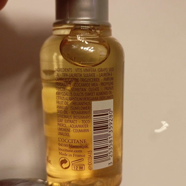 photo of L'Occitane en Provence Almond shower gel shared by @marinasacco on  20 Feb 2022 - review