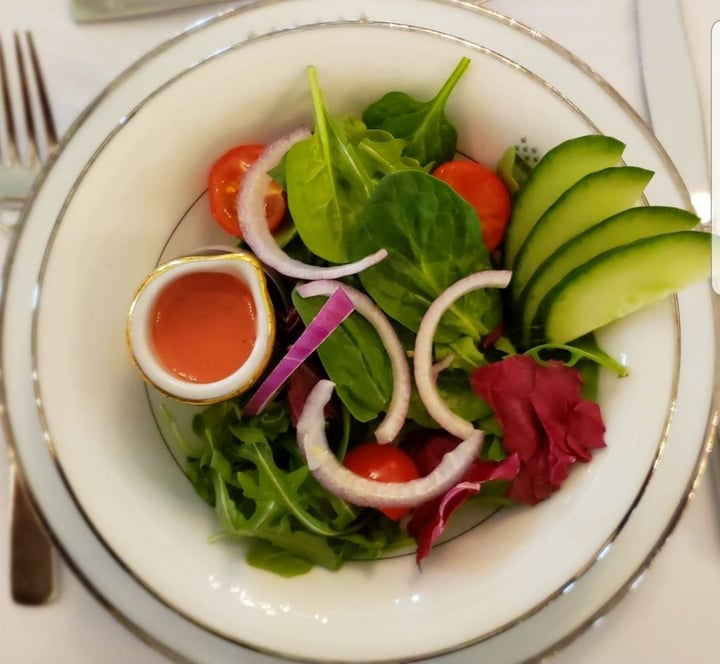 photo of Restaurant Le Parlementaire Celery Root Stake With Cashew Cheese and Avocado Puree shared by @veganthropist on  11 May 2019 - review