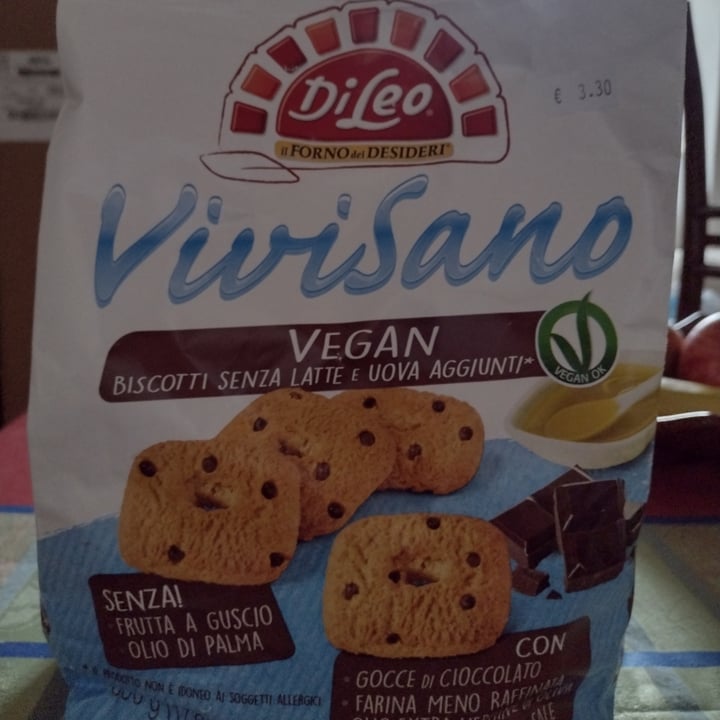 photo of Di Leo Vivisano
biscotti vegan con gocce di cioccolato shared by @selvatika on  10 Oct 2021 - review