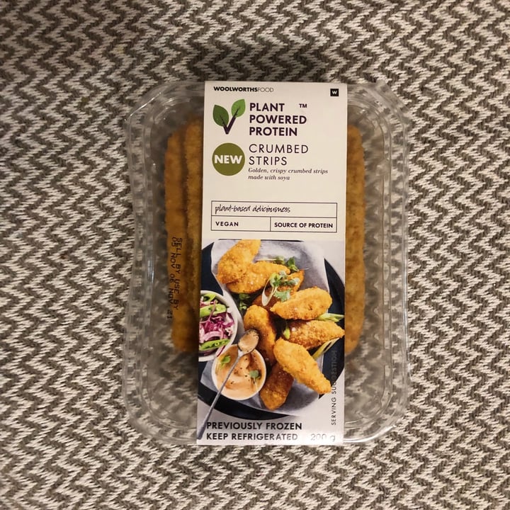 review photo of Woolworths Food Crumbed strips shared by @lankyveggy on 23 Oct 2021 - review