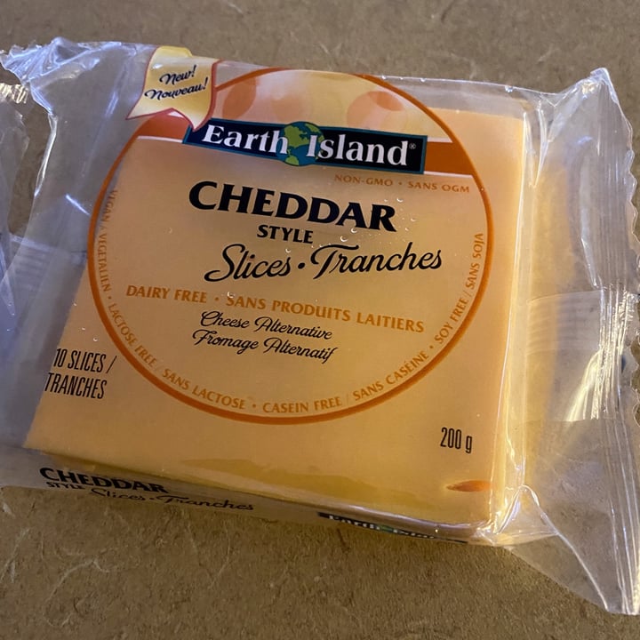 photo of Earth Island Cheddar Style Slices shared by @theveganhopper on  11 Feb 2021 - review