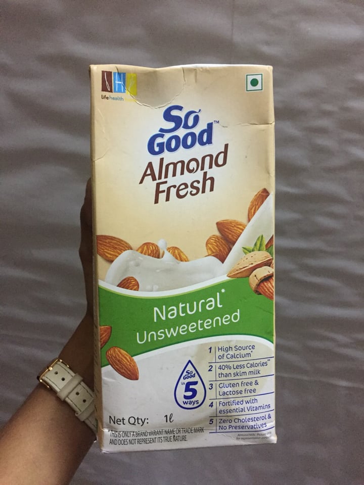 review photo of So Good Almond Fresh Natural Unsweetened shared by @lifeofsarita on 28 Nov 2019 - review