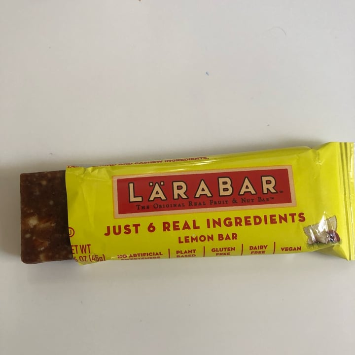 photo of Larabar Larabar Lemon Bar shared by @happy2bvegan on  05 Mar 2022 - review