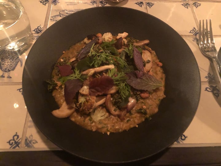 review photo of Gigi Rooftop Restaurant & Bar at the Gorgeous George Hotel Mushroom Risotto shared by @carmykatz on 16 Jul 2019 - review