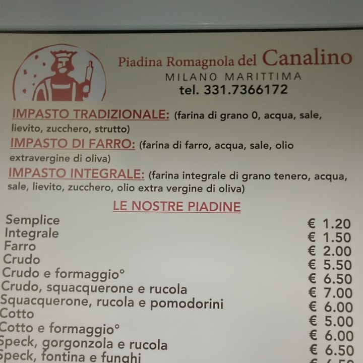 photo of La Piadina del Canalino vegan piadina di farro shared by @zianena on  04 May 2022 - review
