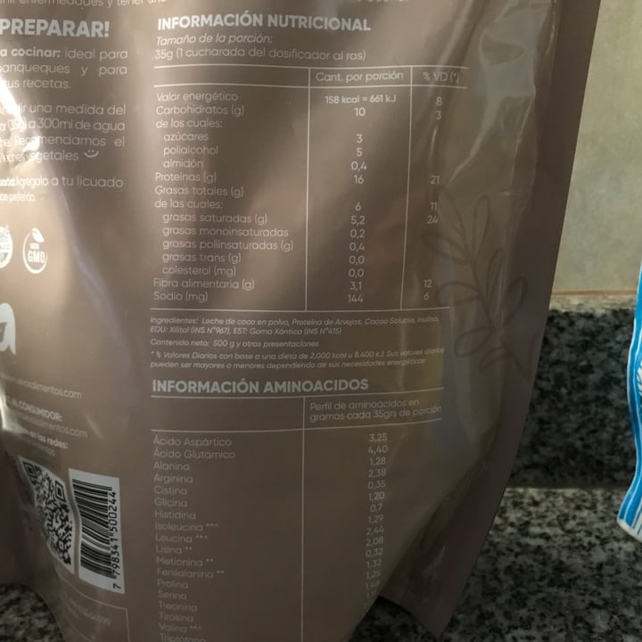 photo of Nuevos Alimentos Proteína Vegetal Sabor Chocolate shared by @hipernova on  21 Jul 2022 - review