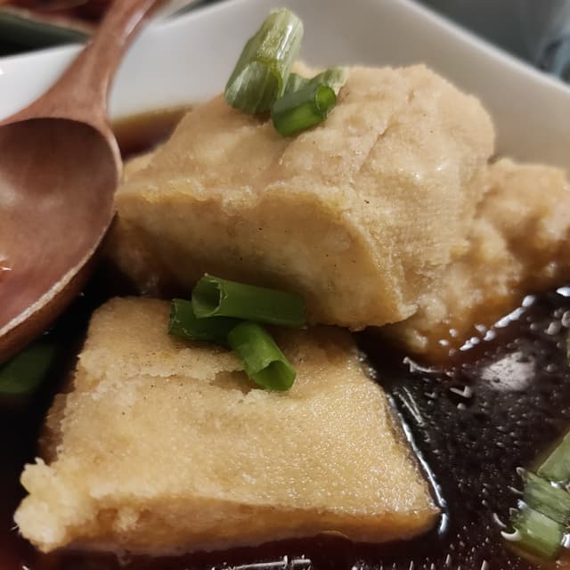 菜肴“Agedashi tofu”的照片