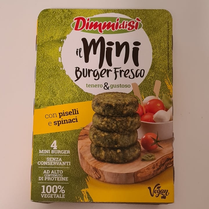 photo of Dimmidisi Mini Burger Fresco Piselli e Spinaci shared by @sara1234 on  25 Jan 2022 - review