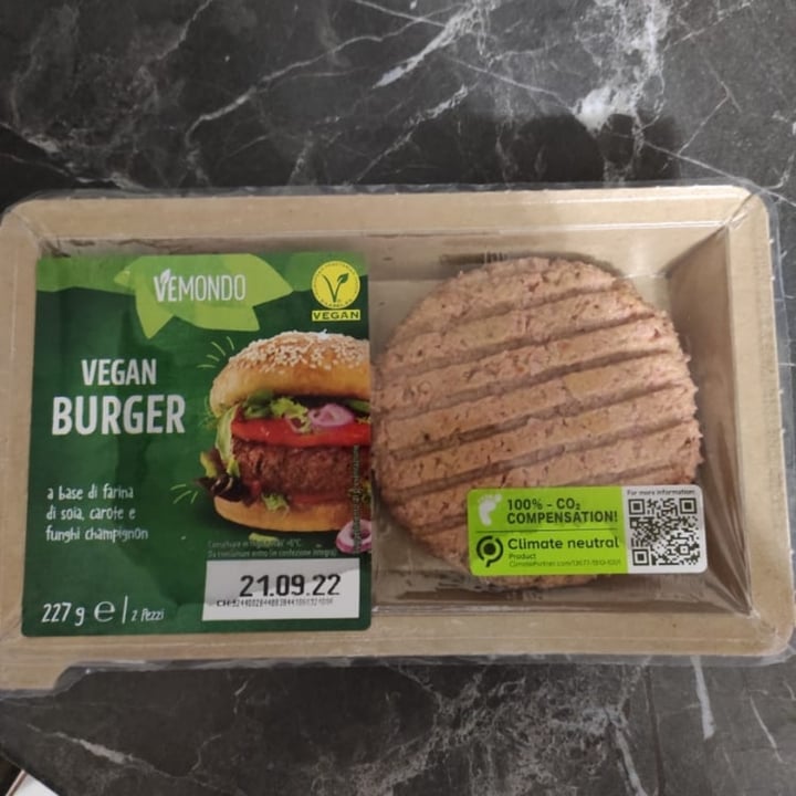 review photo of Vemondo 2 Burger con carote e funghi champignon shared by @meli21 on 15 Sep 2022 - review