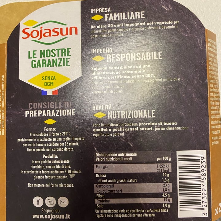 photo of Sojasun Cotolette ai funghi shared by @ridus on  30 Dec 2021 - review