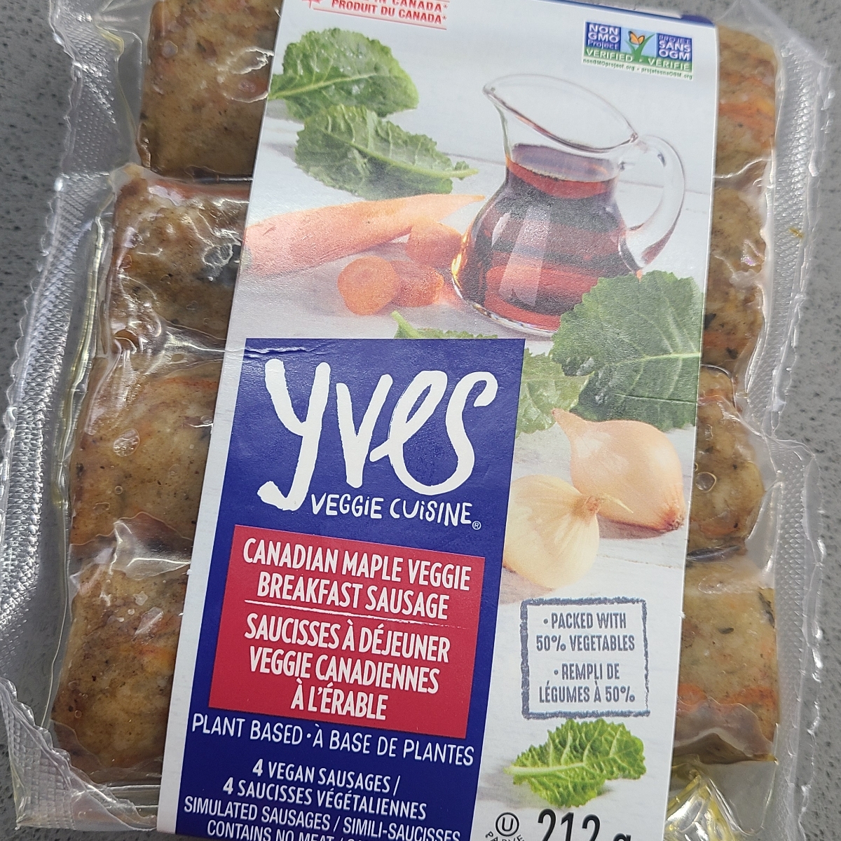 Yves Veggie Cuisine Canadian Maple Bacon Veggie Breakfast Sausage