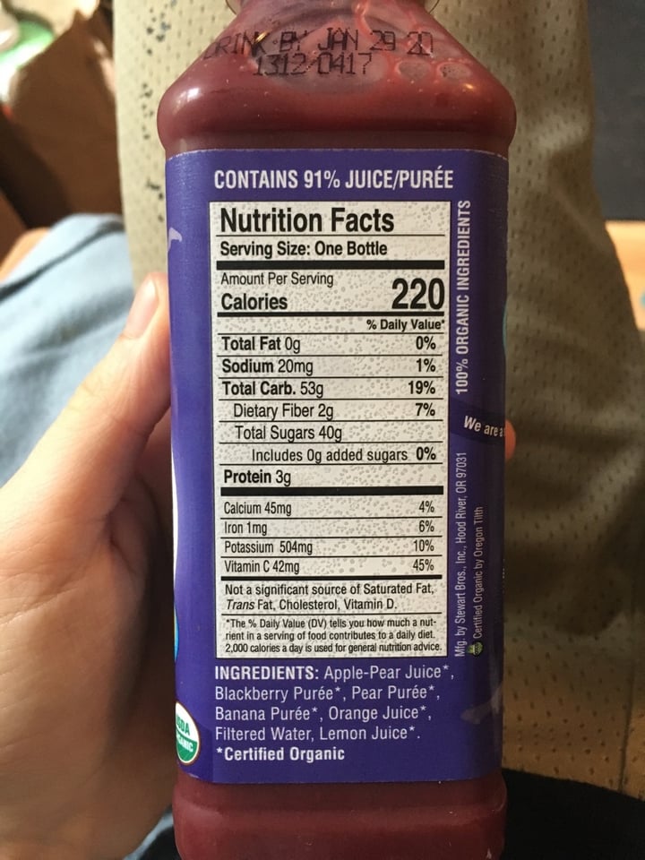 review photo of Columbia Gorge Organic Wild Blackberry shared by @smash0the0pumpkins on 25 Jan 2020 - review