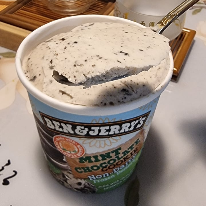 photo of Ben & Jerry's Mint Chocolate Cookie Non-Dairy Frozen Dessert shared by @michaelonimusha on  30 Dec 2021 - review