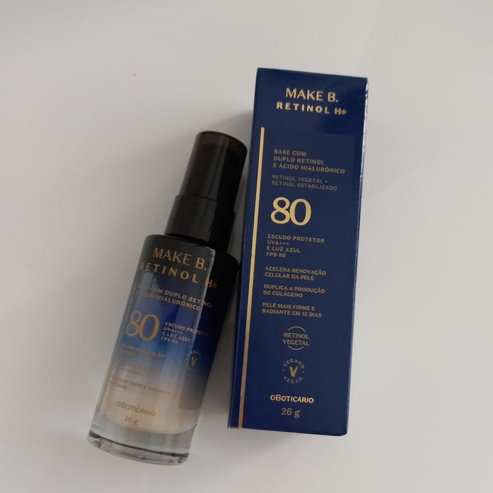 photo of O Boticário Base Make B. Retinol H+ shared by @pattyedwige on  28 Oct 2022 - review