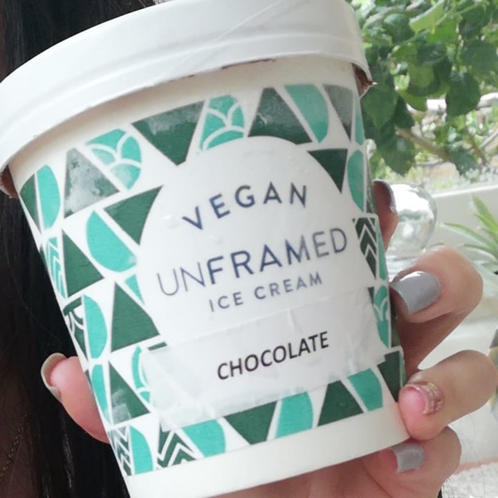 photo of Unframed Ice Cream Vegan Chocolate shared by @allygreen on  02 Jul 2021 - review