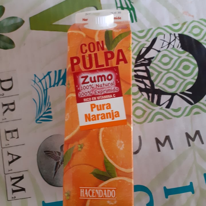 photo of Hacendado Zumo naranja 100% exprimido shared by @desdeees on  09 Nov 2020 - review