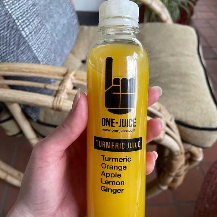 photo of One Juice Cold Pressed Turmeric Juice shared by @gdemeillon on  21 Jul 2021 - review