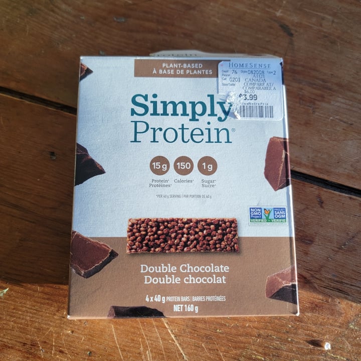 photo of Simply Protein Double Chocolate Bar shared by @nowgivememybones on  15 Jan 2022 - review