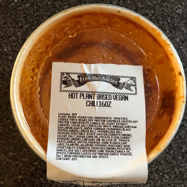 photo of From Our Kitchen Chili shared by @marshacirrito on  26 Feb 2021 - review