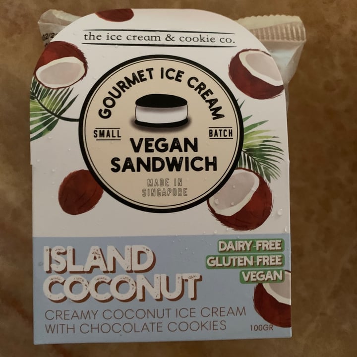 photo of The Ice Cream & Cookie Co Island Coconut Ice Cream Sandwich shared by @yashermin on  17 Apr 2021 - review