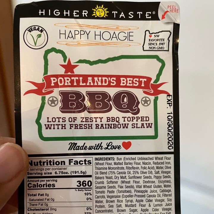 photo of Happy Hoagie BBQ Sandwich shared by @greengrl87 on  28 Oct 2020 - review