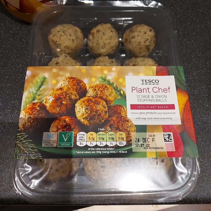 Tesco Plant Chef 12 sage & onion stuffing balls Review abillion