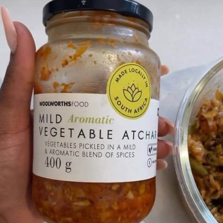 photo of Woolworths Food Mild Vegetable Atchar shared by @pushpavegan on  09 Aug 2022 - review