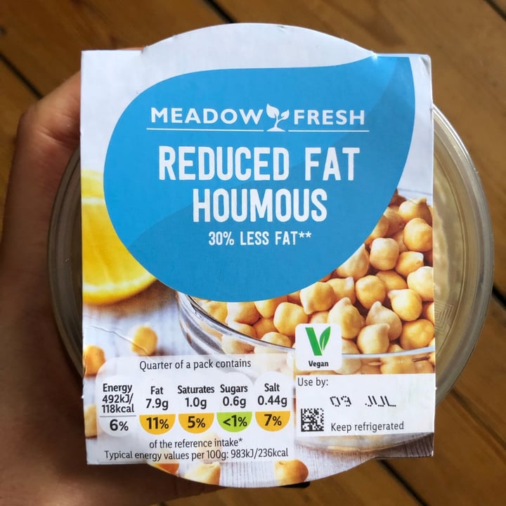 photo of Meadow Fresh Reduced Fat Houmous shared by @gaiap on  05 Jul 2022 - review
