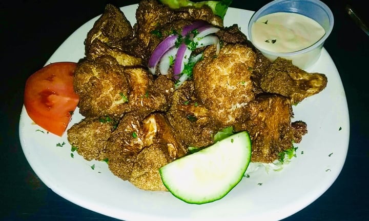 photo of Zayna Mediterranean Restaurant Falafel Plate, Cauliflower Plate, Tabouli Salad, Ful Mudamas shared by @katj on  23 Dec 2019 - review