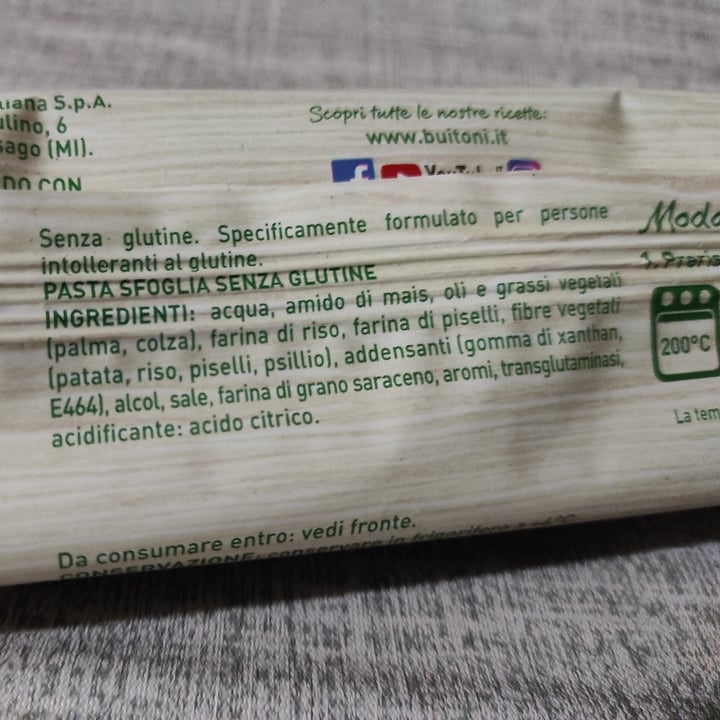 photo of Buitoni sfoglia rotonda senza glutine vegana shared by @scatolettadiceci on  03 Mar 2022 - review
