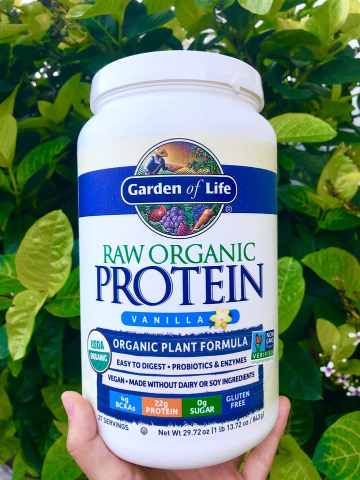 photo of Garden of Life Protein powder shared by @alohaanimalsanctuary on  31 Dec 2019 - review