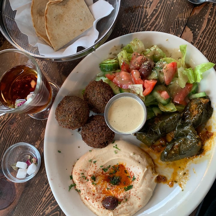 photo of Blu Olive Mediterranean Bistro Vegan plate shared by @chellerose1 on  17 Nov 2020 - review