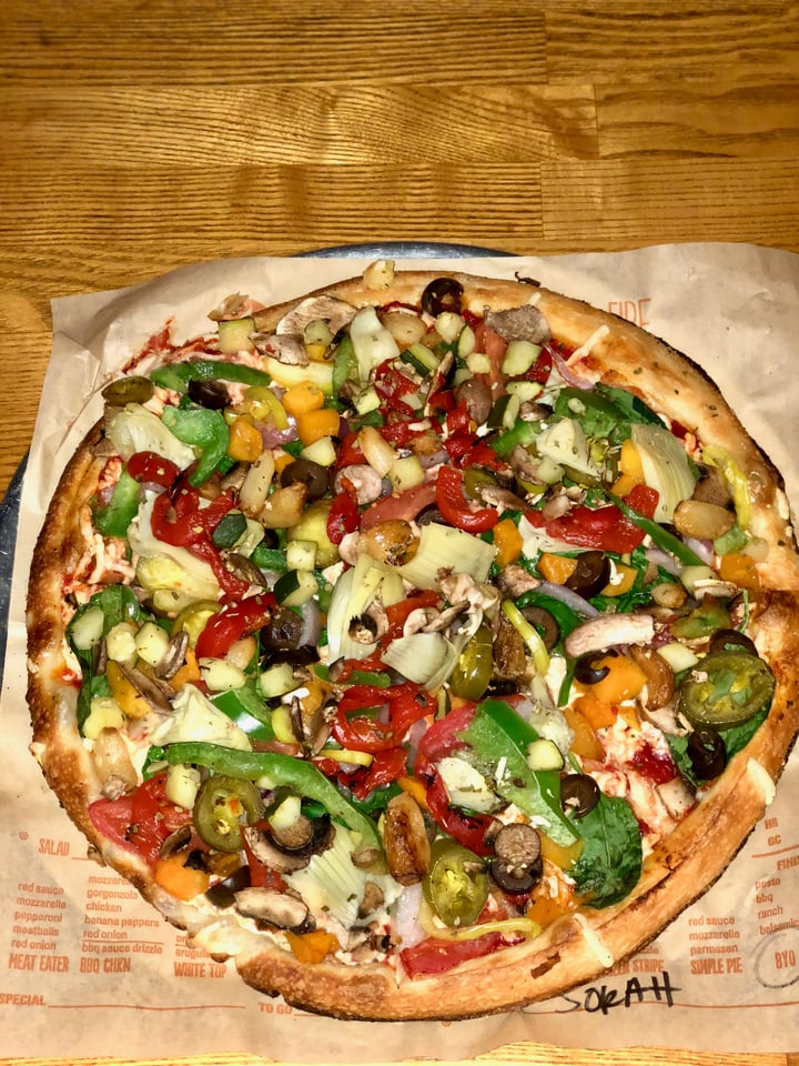 photo of Blaze Pizza Build Your Own Pizza (Vegan) shared by @sp3416 on  19 Mar 2019 - review