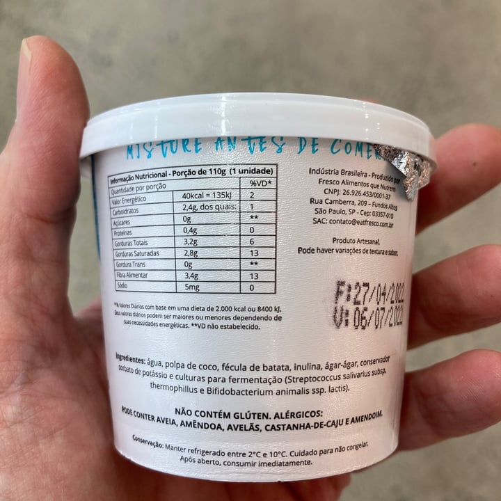 review photo of Fresco IOGveg - Creme de coco fermentado natural shared by @luisgranado on 09 Sep 2022 - review